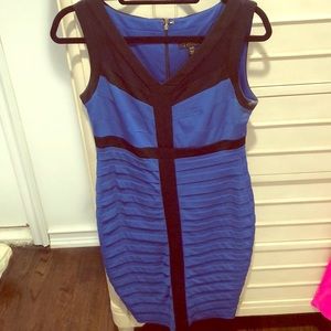 Fitted blue dress